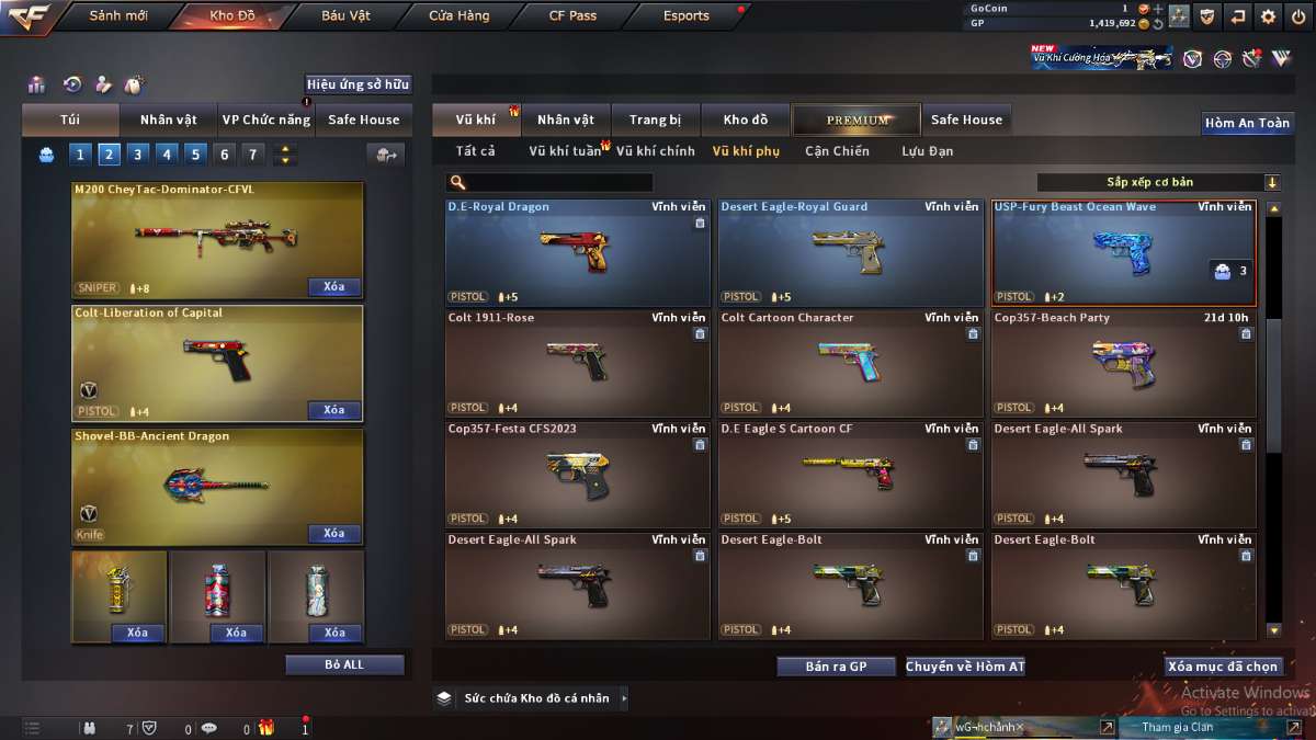 shop acc cf uy tin gia re